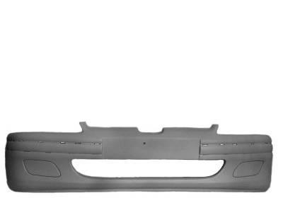 voorbumper, in primer, voor sierlijst Peugeot 106, 1996-2003