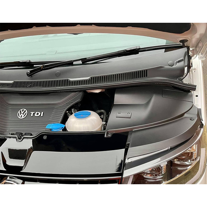 Accu- & Koplampcovers  Volkswagen Transporter T5.1 2010-2015 - Matzwart