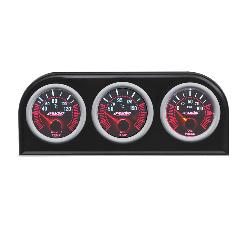Simoni Racing DIN Panel Metal for 3x52 mm instruments black