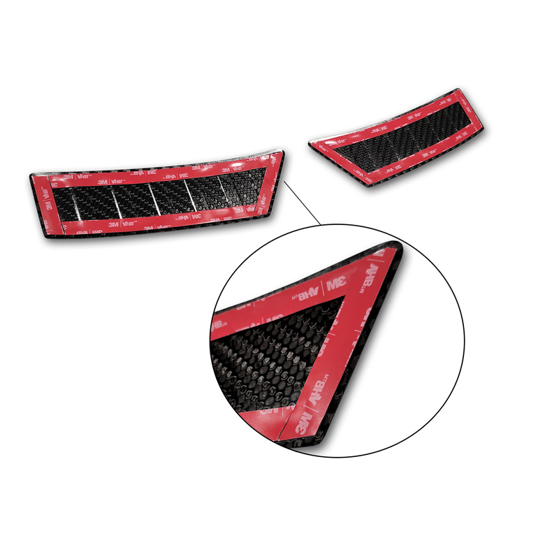 Echt 3D Carbon Achterbumperprotector  Ford Puma 2019- 2-delig