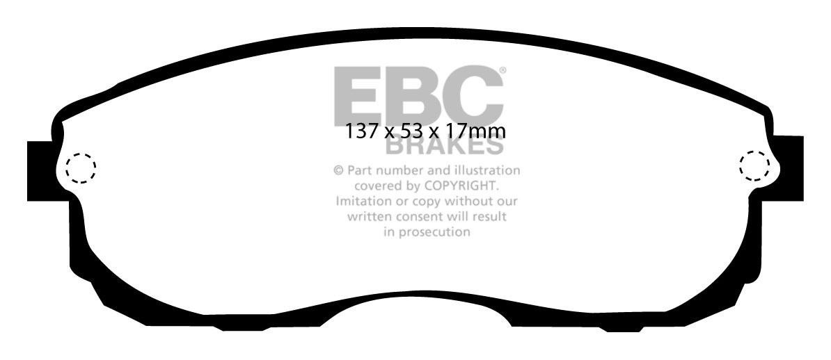 EBC Brakes NISSAN 200SX 1.8 Turbo (S13) 91-94 Remblokken voorzij