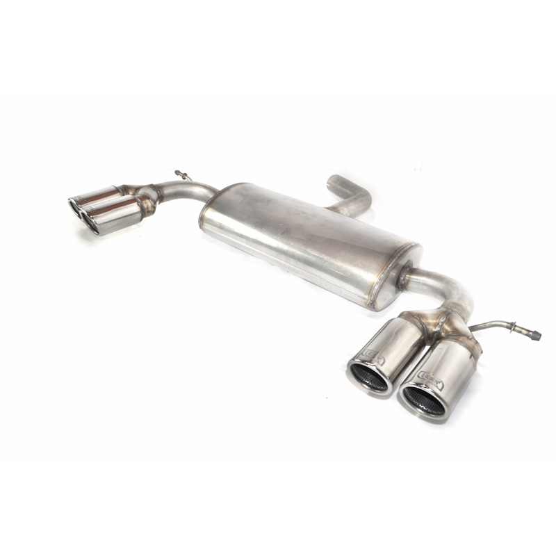 Double stainless steel sport exhaust  Volkswagen Scirocco III 1.4TSi 90/118kW/2.0TDI 103kW 2008-2013 2x 70mm