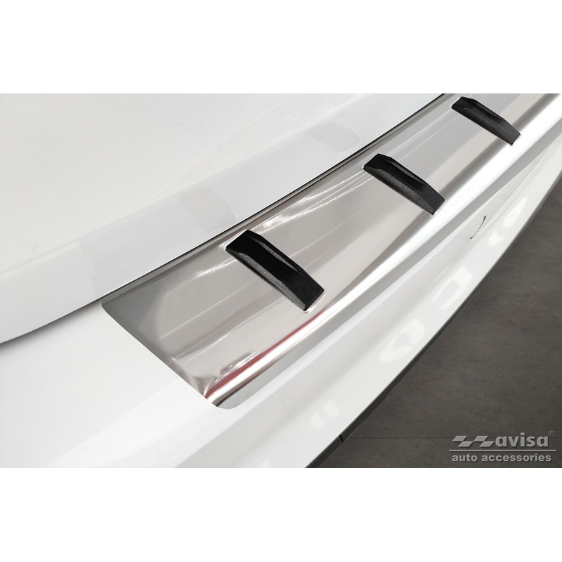 Stainless Steel Rear bumper protector   Audi A4 Avant B9 (incl. S-Line) 2015-2019 & Facelift 2019- - 'STRONG EDITION'