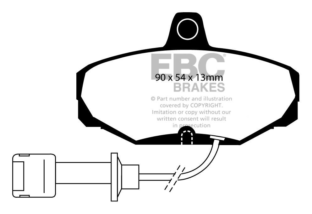 EBC Brakes FORD Granada 2.0 (ABS) 85-92 Remblokken achterzijde