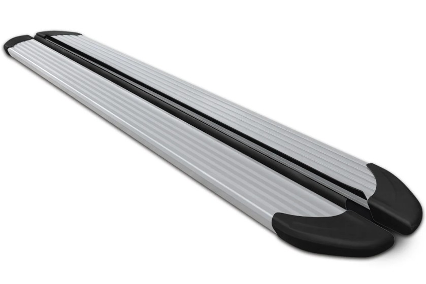 Treeplanken voor Dodge Nitro 06-12 aluminium grijs