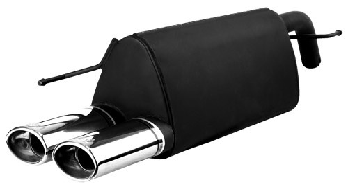 Einddemper Fiat Grande Punto 2005-2013 RVS eindstuk 80mm rond