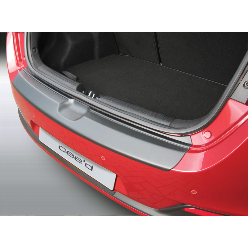 ABS Rear bumper protector  Kia Cee'd 5 doors 2012-2015 Black