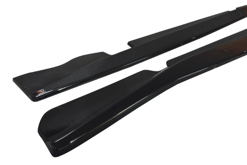 Zijskirts Diffusers Chevrolet Corvette C7 Glanzend Zwart