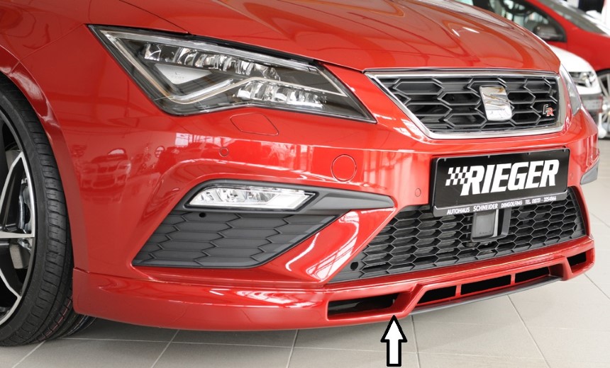 Voorspoilerlip Seat Leon FR/Cupra (5F) Rieger