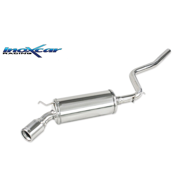 100% Inox Sport Exhaust  Fiat Cinquecento 0.9 40hp/1.1 Sporting 54hp 1994- 1x80mm