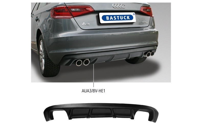 Achterbumper Diffusor inzet, Audi A3 8V