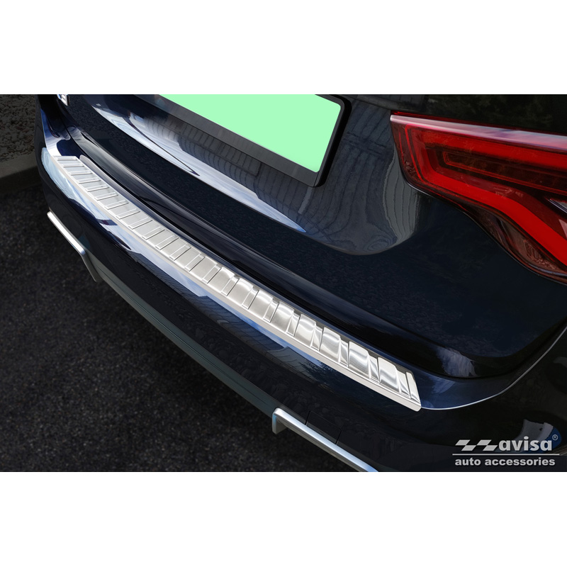 Stainless Steel Rear bumper protector  BMW iX3 (G08) 2020- 'Ribs'