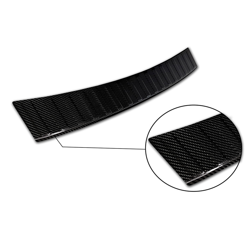 Real 3D Carbon Rear bumper protector  Volkswagen Passat 3G Variant 2014-2023 'Ribs'