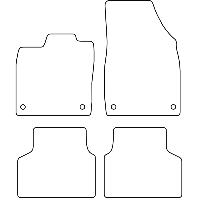 Set car mats  Volkswagen ID.3 2020- & Cupra Born 2021-