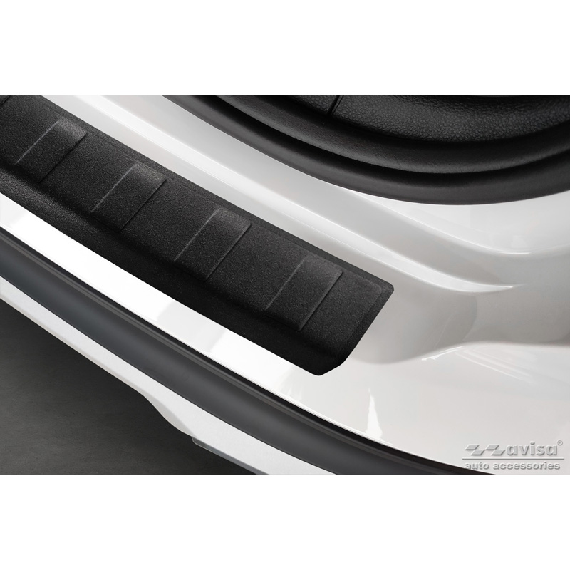 Matzwart RVS Achterbumperprotector  Seat Ateca 2016-2020 & FL 2020- 'Ribs'