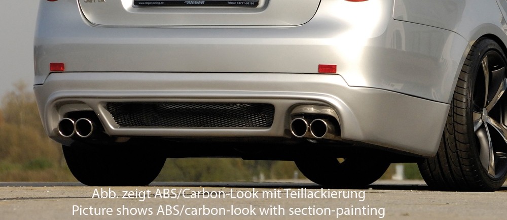 Achterbumper Diffusor Carbon VW Jetta 1 08.05- Rieger