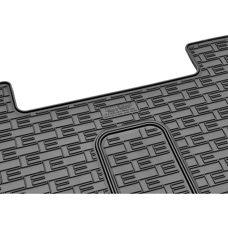 CIKCAR Rubber car mats set  Volkswagen ID.Buzz Bus Personal (Long wheel base) 2022- (Second row) (1-piece)