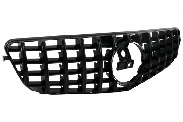Grill Mercedes C-klasse W204 S204 GT Look Panamericanan Glans Zwart