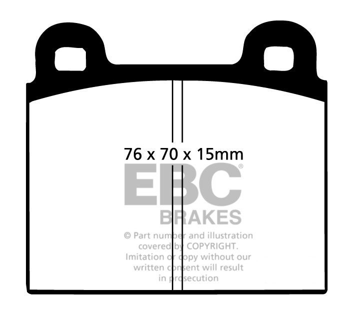 EBC Brakes VW Caravelle 1.6 82-90 Remblokken voorzijde