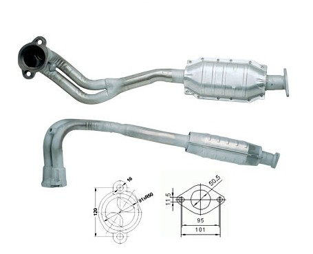 Ford ESCORT 1.8i 16V 1796 cc 75 Kw / 102 cv ZH18N Magnaflow CAT