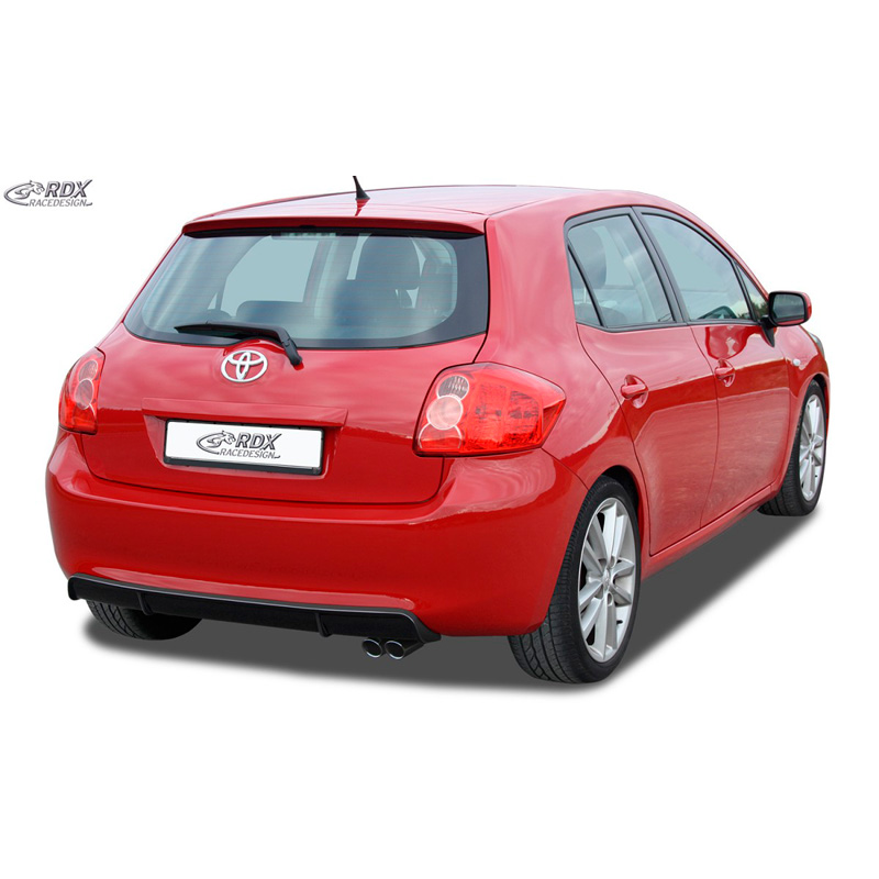 Rear bumper skirt 'Diffusor'  Toyota Auris E150 2007-2010 (ABS glossy black)