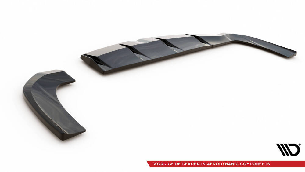 Achterbumper diffusor Hyundai i30 MK3 FL Fastback Glanzend Zwart Maxton