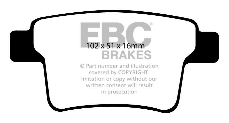 EBC Brakes FORD Mondeo (Station) 2.0 TD 2004-2007 Remblokken ach