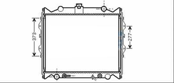 Radiator LANDCRUISER J9 96-02 575x638 3.4I-24V V6