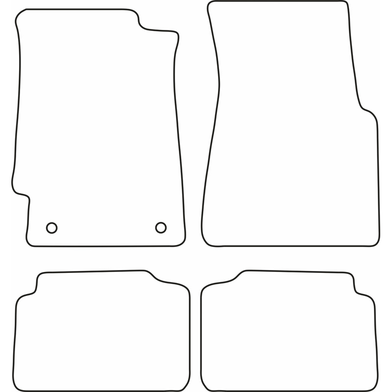 Set velour car mats  Honda Civic 3 doors 1991-1996