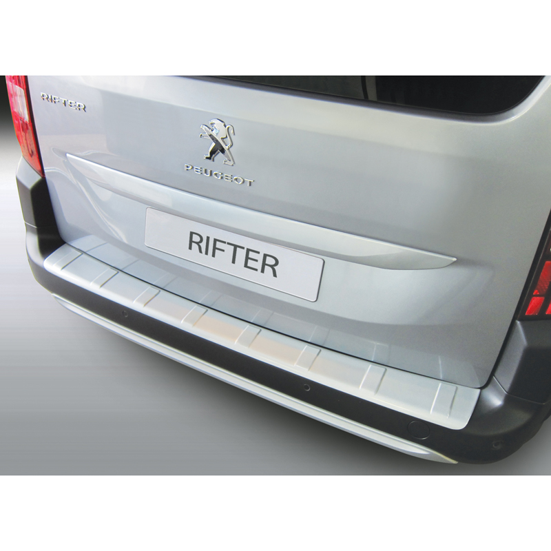 ABS Rear bumper protector  Citroën Berlingo Multispace / Peugeot Rifter / Opel Combo Tour (MPV) 2018- Black 'Ribbed'