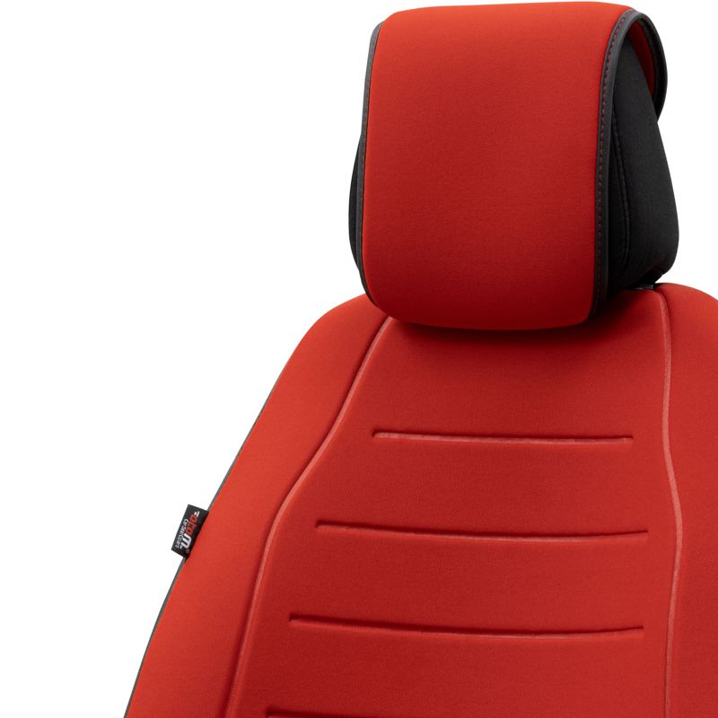 Universal Protective Seat Cover 'Active-Line' Red Fabric - single piece