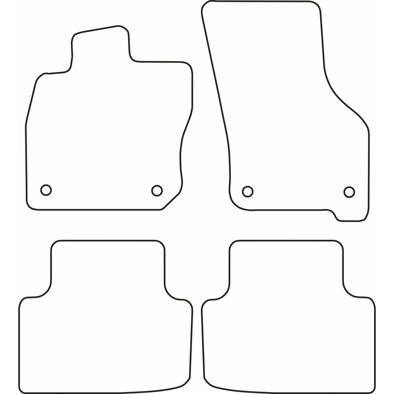 Set car mats  Volkswagen Golf VIII eTSi Variant 2020-