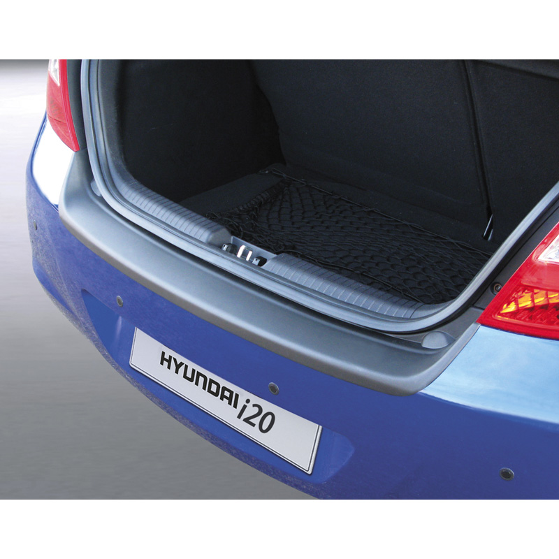ABS Rear bumper protector  Hyundai i20 5 doors 2009-2012 Black