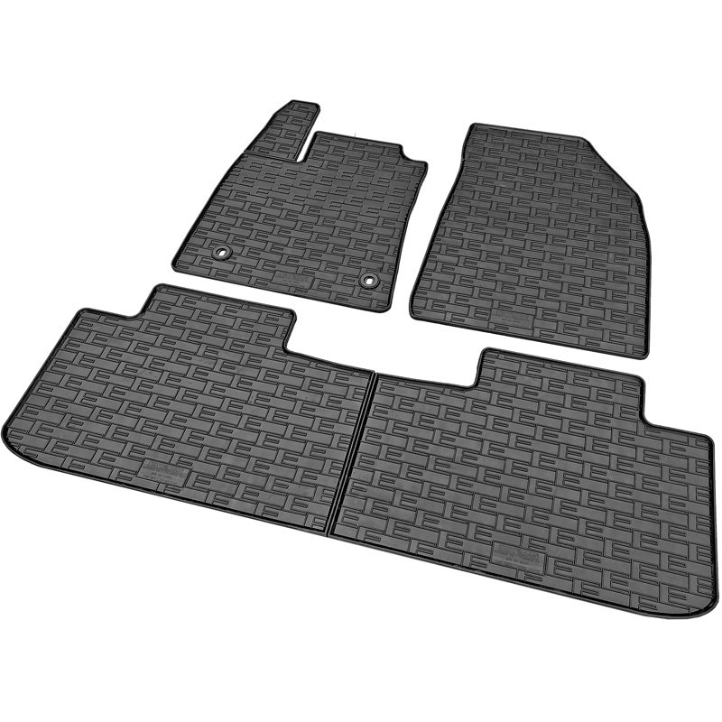 CIKCAR Rubber car mats set  MG S5 EV 2025- (3-pieces + fixing system)