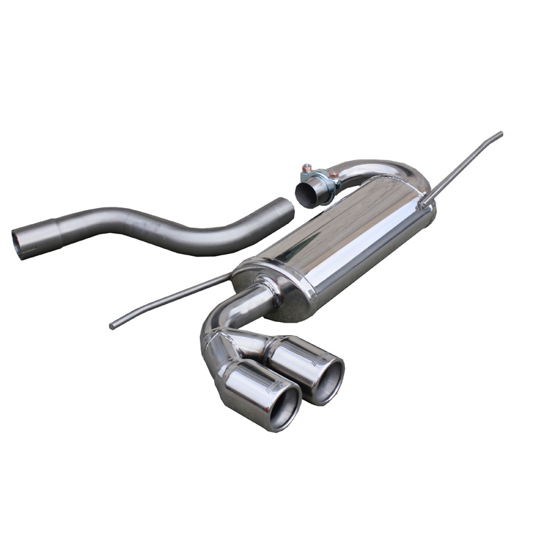 100% Inox Sport Exhaust  Volkswagen Golf VI 1.4TSi (160HP) 2008- 2x80mm