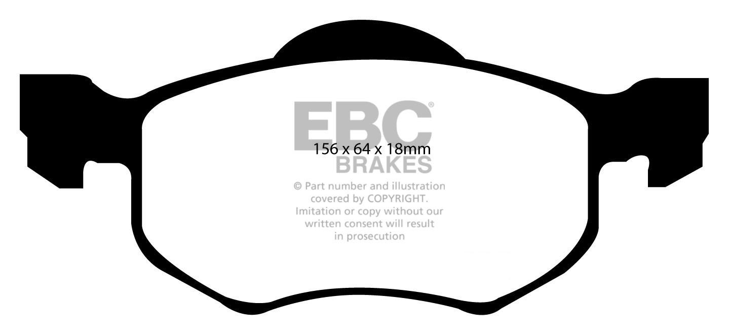 EBC Brakes Mazda Tribute 3.0 2000-2004 Remblokken voorzijde