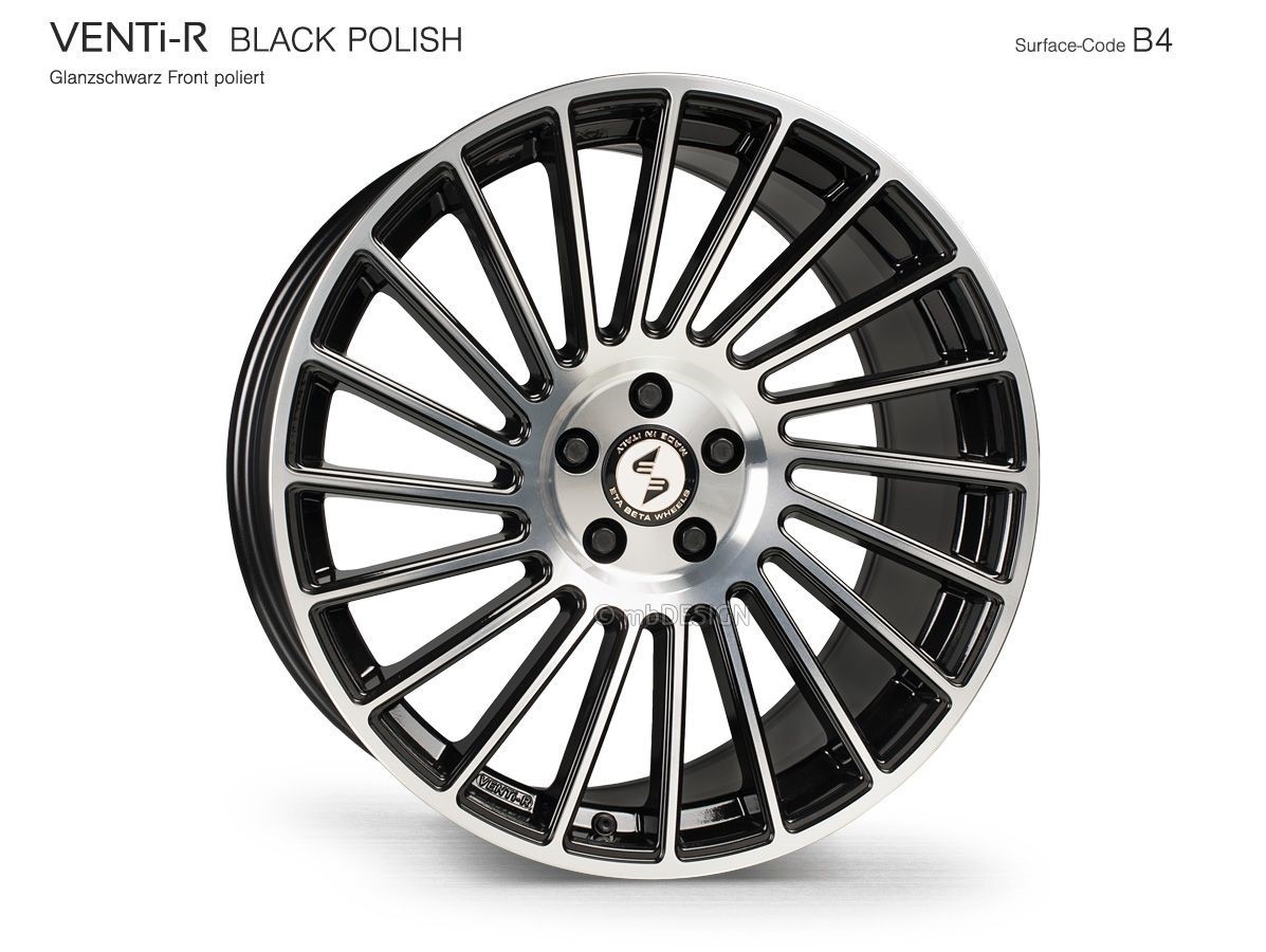 EtaBeta VENTi-R 8,5x19 5x115 ET35 Black Matt Polish