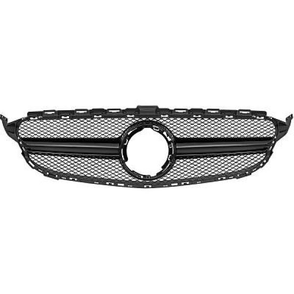 Grill Mercedes W205 18-21 Zwart AMG-look