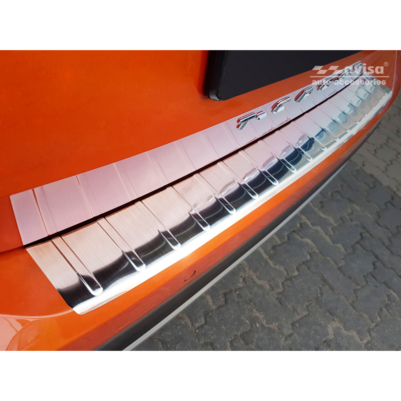Stainless Steel Rear bumper protector  Volkswagen T-Cross 2019-2024 & FL 2024- 'Ribs'