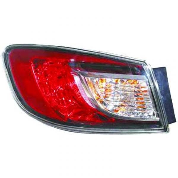 Achterlicht links Mazda 3, 09-11 BUITENZIJDE
