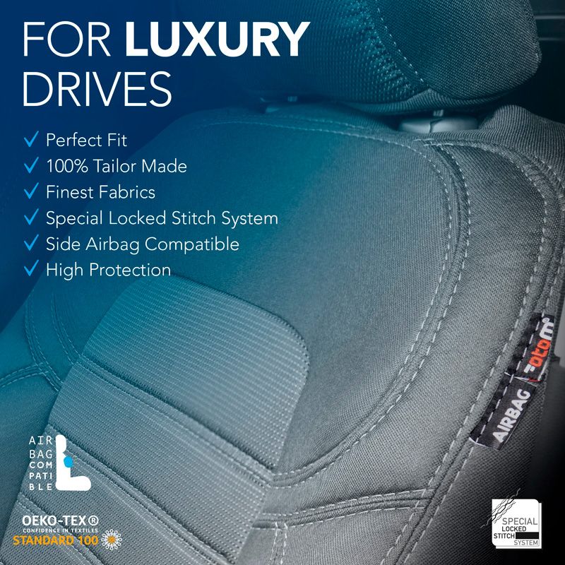 Original Design Textile seat covers 1+1  Volkswagen Caddy III Box 2004-2015