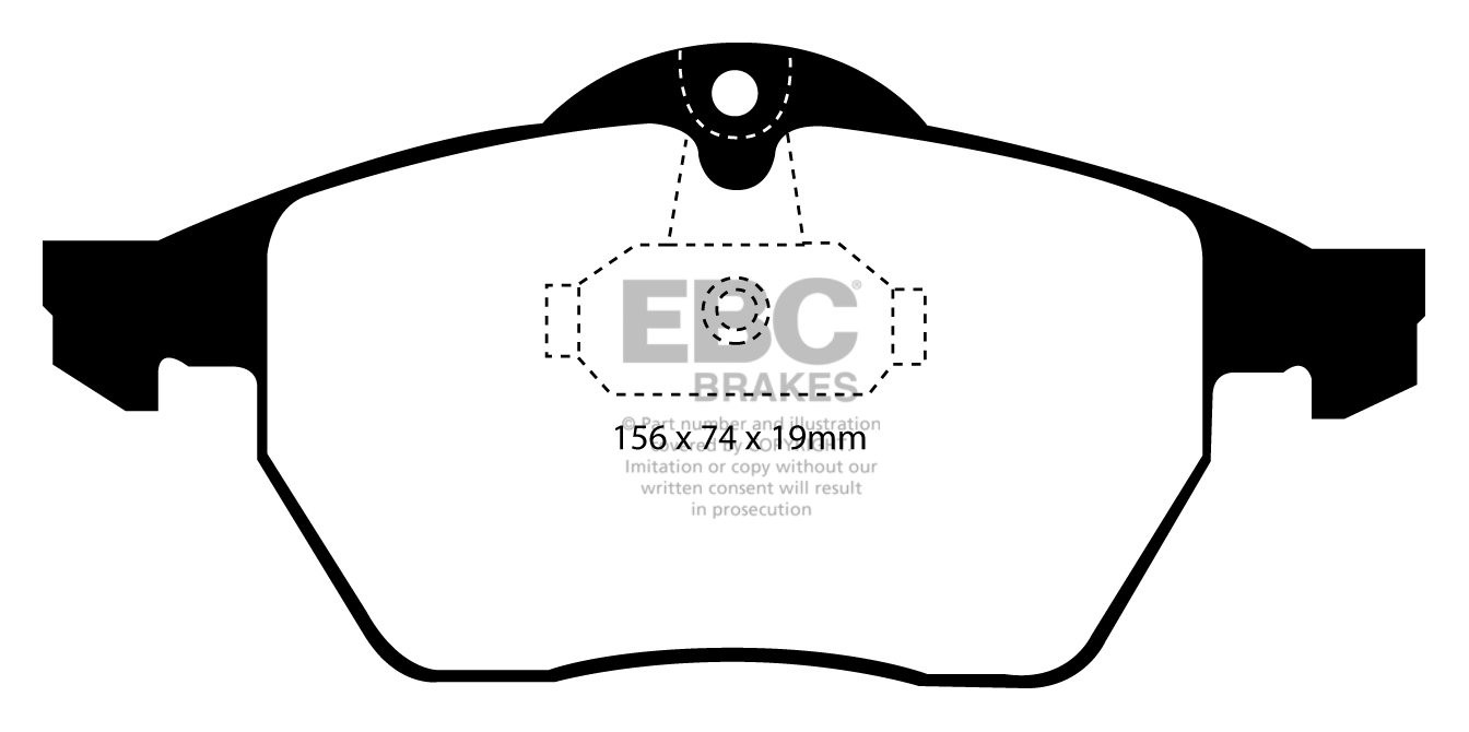 EBC Brakes VAUXHALL (OPEL) Vectra 2.0 95-2000 Remblokken voorzij