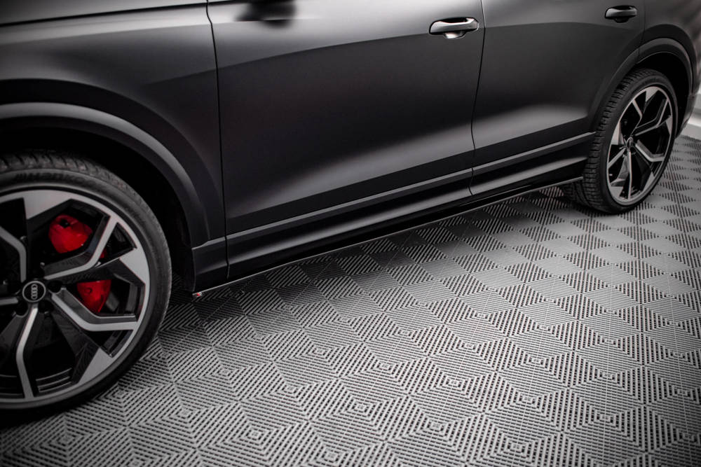 Zijskirts Audi RSQ8 Maxton Glans Zwart