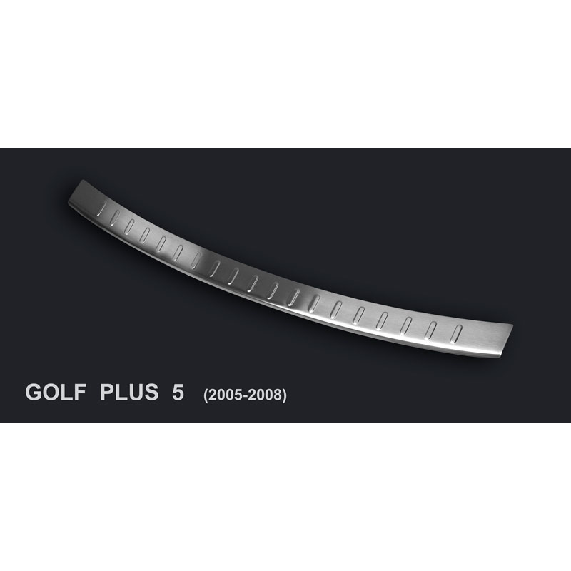 Stainless Steel Rear bumper protector  Volkswagen Golf V Plus 2005-2008 'Ribs'