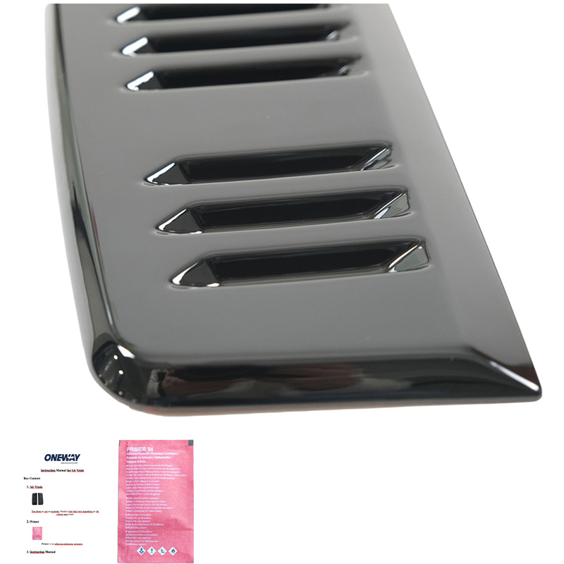 Oneway Air Vents  Volkswagen Transporter T5.1/T6/T6.1 2010-2022 (Long wheel base) - Version 2 - Gloss black