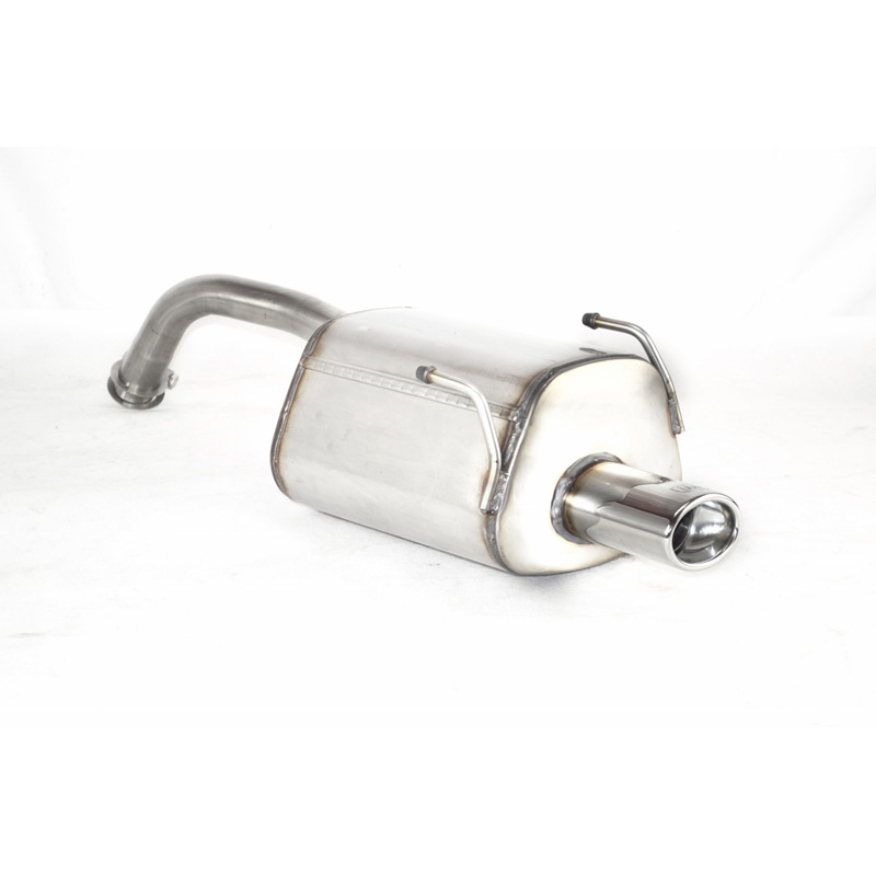 Stainless steel sport exhaust  Fiat Panda 1.1i 40kW/1.2i 44kW/1.3 JTD Multijet 51kW 2003-2012 95x65mm