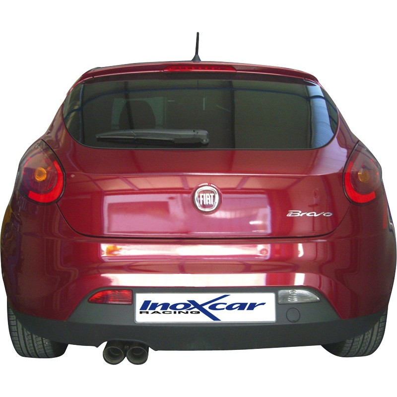 100% Inox Sport Exhaust  Fiat Bravo 1.4 T-Jet Sport (150HP) 2007- 2x80mm Racing