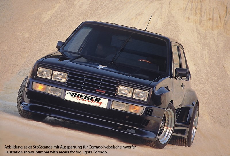 Frontbumper met mistlicht uitsparing Breedversie ll VW Golf I Po