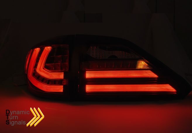 Achterlichten Lexus RX III 350 Led Tube Dynamic  Rood/Smoke