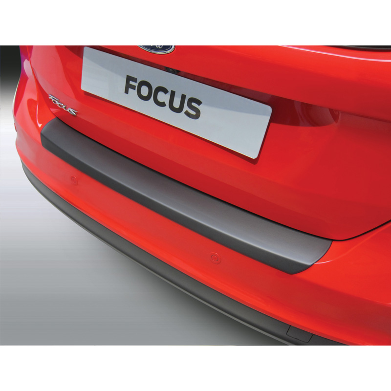 ABS Rear bumper protector  Ford Focus HB 5 doors 2014-2018 Black